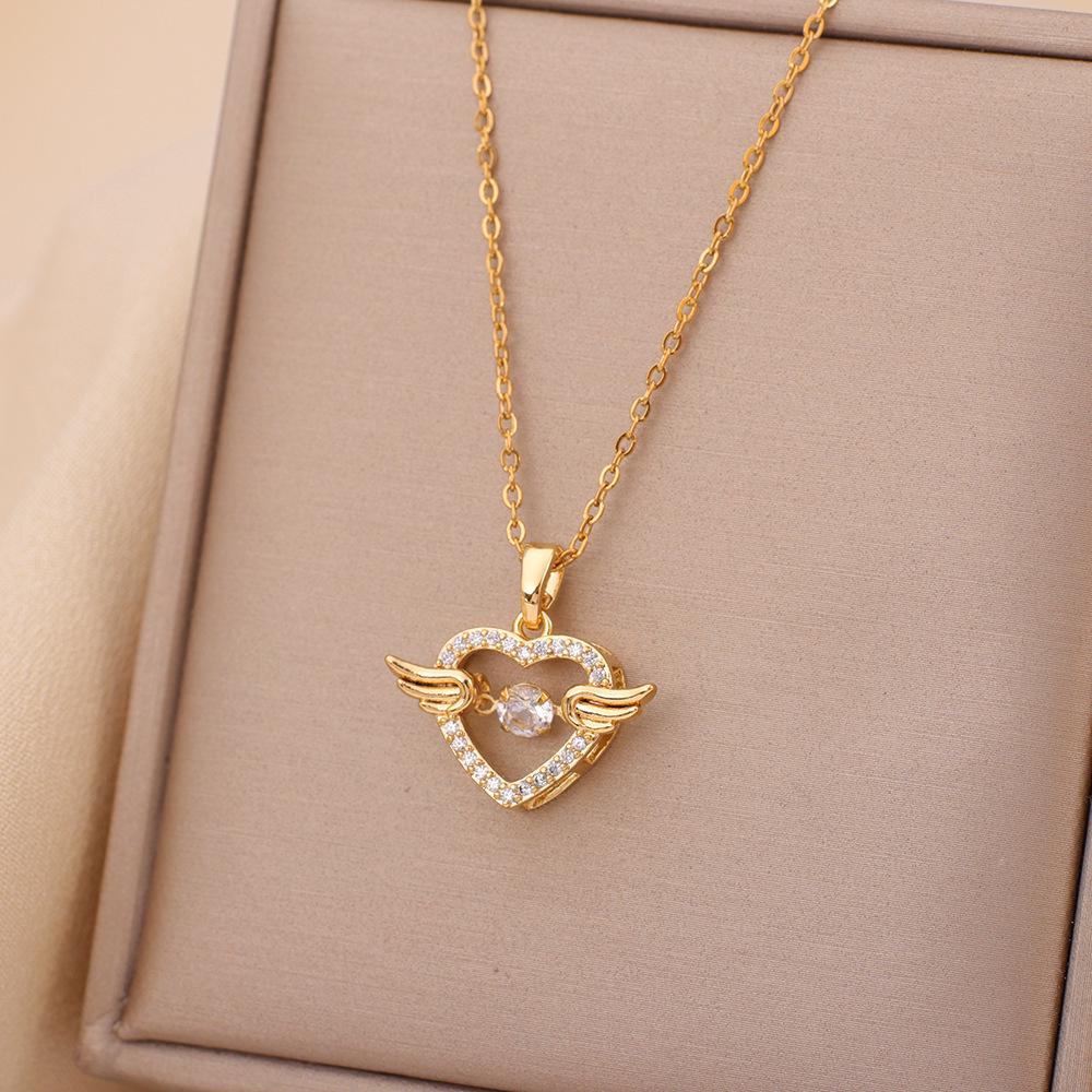 2025 Trendy Women's Titanium Steel Necklace - Non-fading, Light Luxury Collarbone Chain
