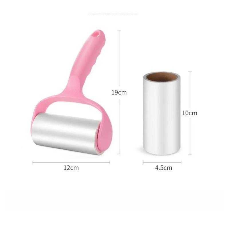 1 Set Sticky Pet Hair Remover With Refills Lint Remover Roller For Clothes Furniture Carpet Cleaning Handheld Tissue Roll Brush
