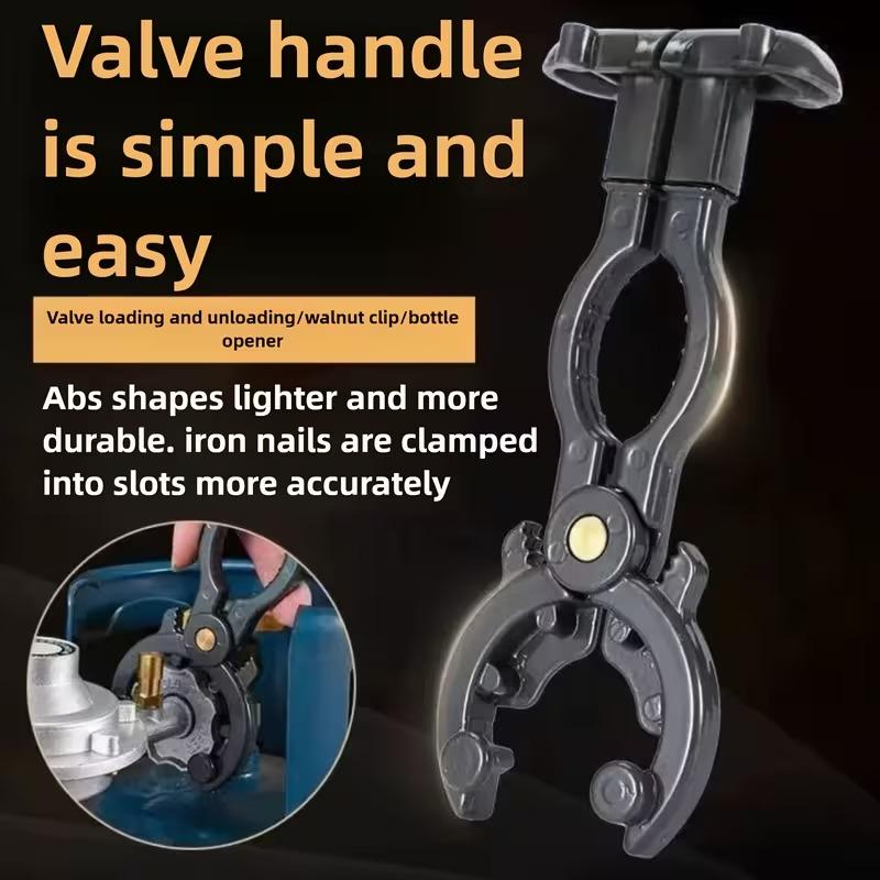 Llave de Carraca Multifuncional 3 en 1 Llave Ajustable para Válvula de Gas Abrebotellas Regulador de Válvula de Tanque de Almacenamiento Antideslizante