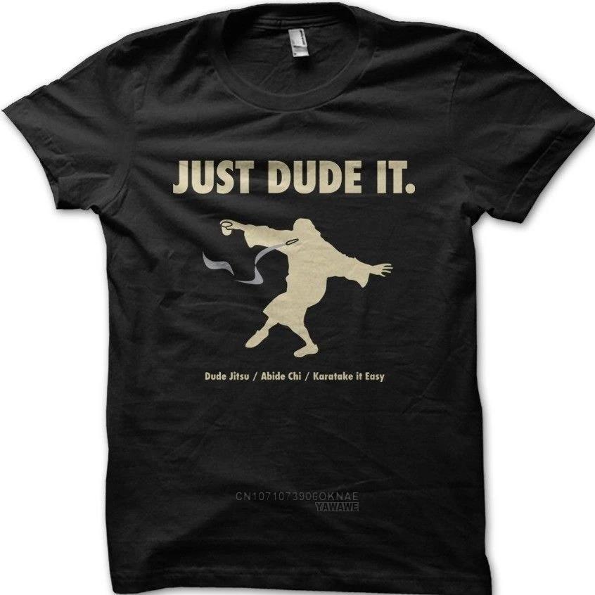 The Big Lebowski TShirts The Dude T Shirt Round Collar Tees TShirt Short Sleeve Adult Streetwear TShirt