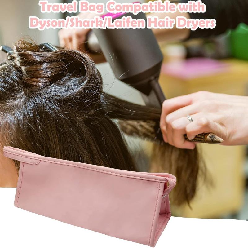 Portable Hair Dryer Storage Bag Hair Dryer Travel Storage Bag Pu Leather Storage Bag Portable Travel Storage Case Cosmetic Bag