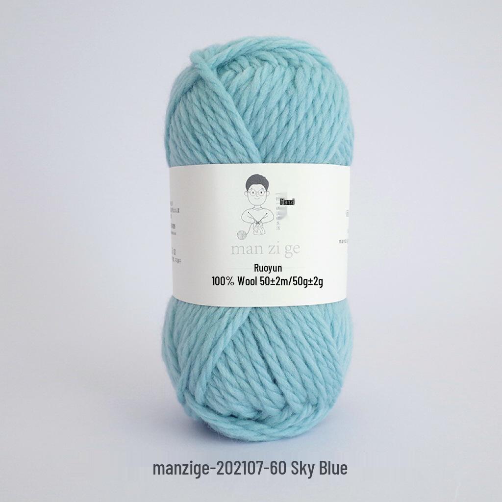 100% reine Wolle Grobgarn zum Handstricken von Mänteln, Schals und Pullovern - 5 mm dick