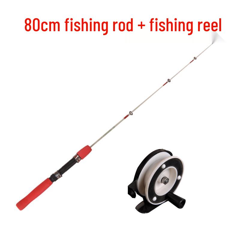 Compact 60-80cm Portable Fishing Rod – Mini Raft, Casting, Surf, and Ice Lure Rod