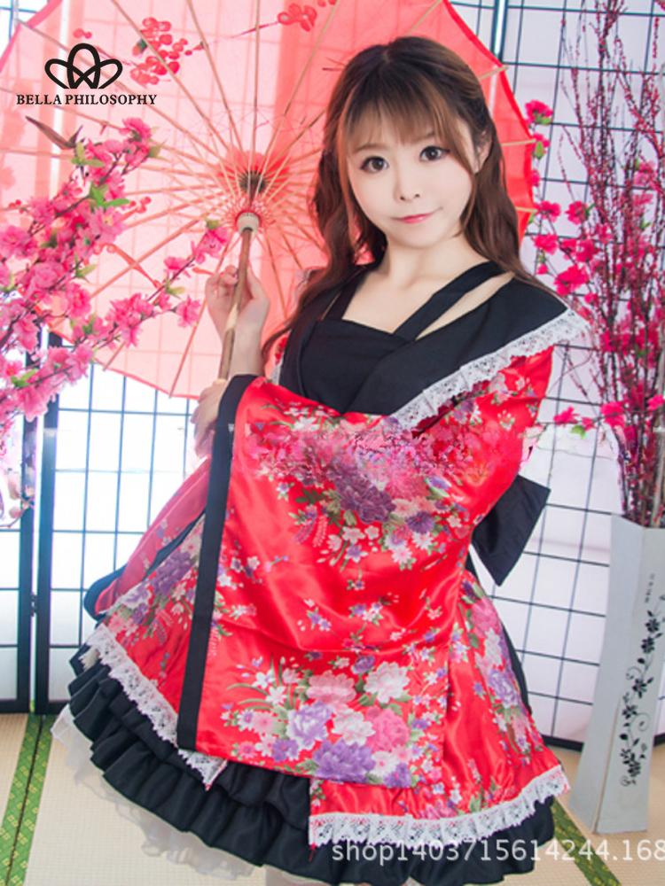 New Dress Sweet Janpan  Elegent Party Dress Costume Halloween Party Cosplay Long Sleeve Cosplay Clothing