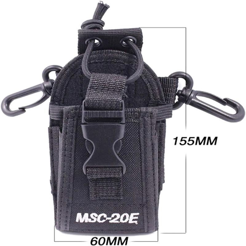 1 Set Waist Bag Holder Pocket Msc-20E Tactical Molle Radio Walkie Talkie Pouch Interphone Holster Carry Bag For Hunting Camp