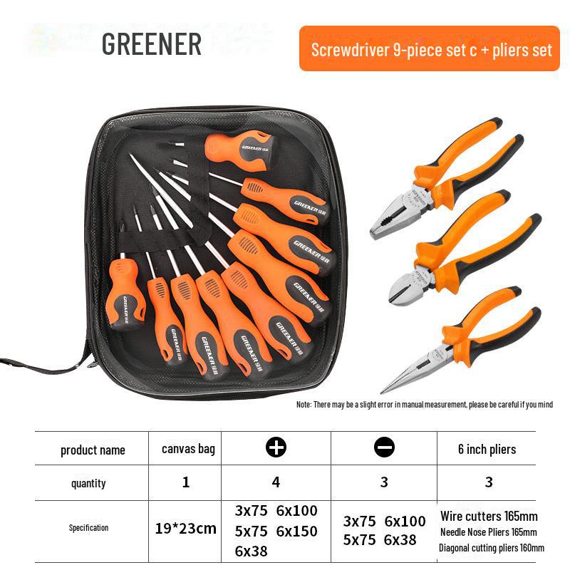 Green Forest 8-Inch Multi-Function Wire Cutters & Pliers – Industrial-Grade Hand Tool for Electricians