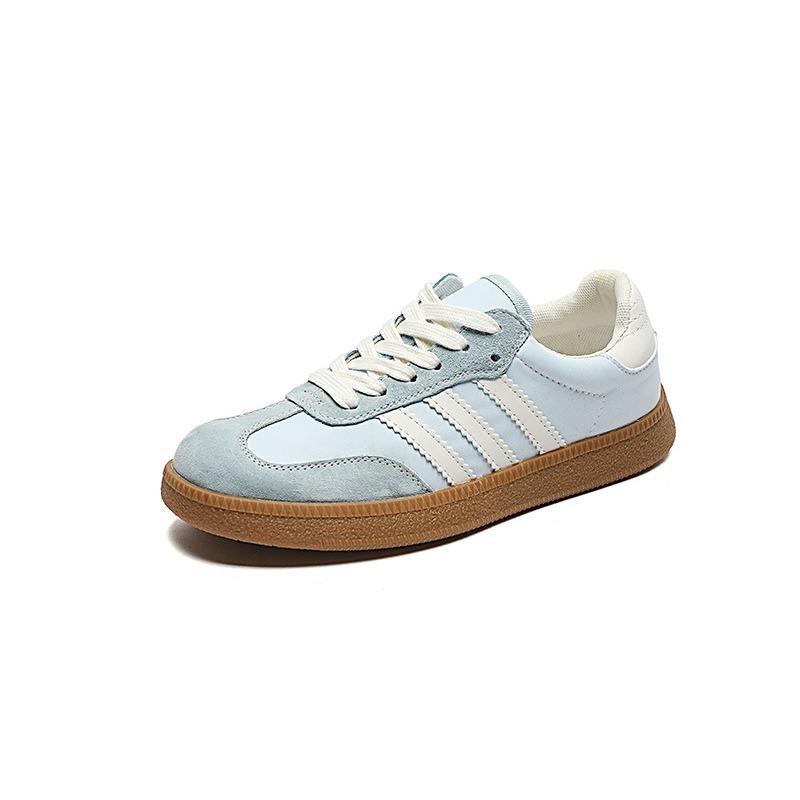 Candy color women's spring and summer new lightweight and breathable casual shoes leather versatile board shoes
