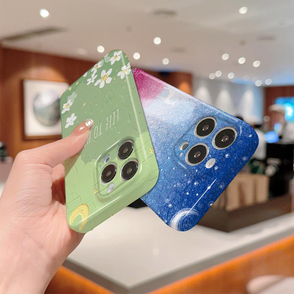 All-inclusive-Film-Telefonhülle, Cartoon-Modedesign, Hartschale, vollständige Abdeckung, stoßfeste Kamera-Schutzhülle für OPPO Realme OnePlus Infinix Tecno