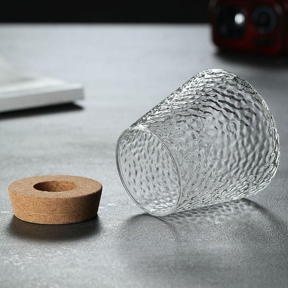 Wooden Base Glass Planter Thick Flower Arrangement Vase Modern Style Vase Rack  Home Decoration