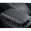 For Subaru Outback 2020-2023 Black Leather Middle Console Armrest Box Cover Trim
