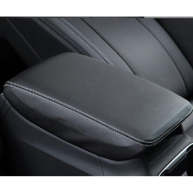 For Subaru Outback 2020-2023 Black Leather Middle Console Armrest Box Cover Trim
