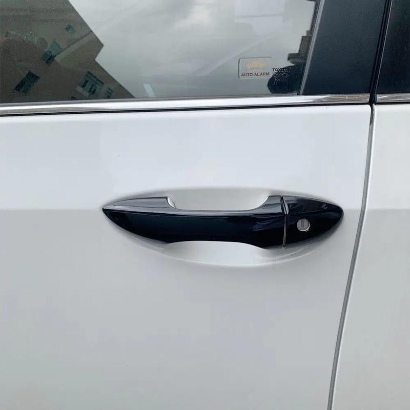 For Toyota Corolla LHD 2014 2015 2016 2017 2018 ABS Chrome Carbon Fiber Black DOOR HANDLE COVER TRIMS CAR STYLING ACCESSORIES
