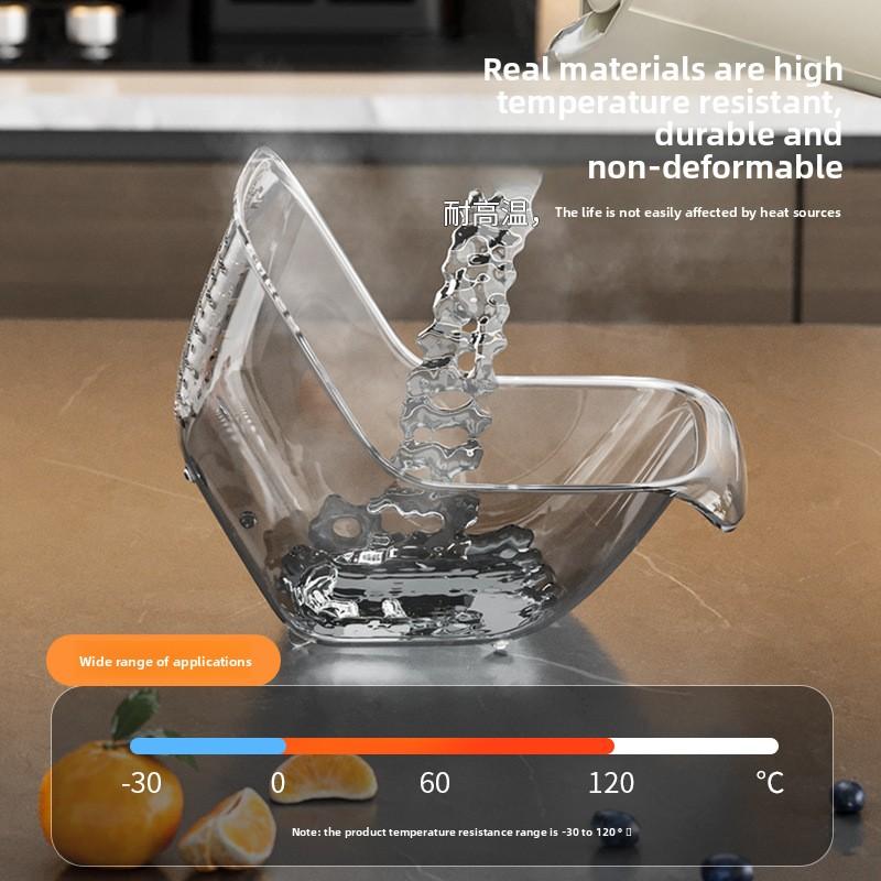 New Multifunctional Transparent Kitchen Vegetable and Fruit Drainage Basket