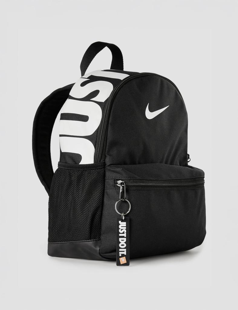 NIKE Junior YA Brasilia JDI Mini Backpack (Black/White, Unisex Kids)