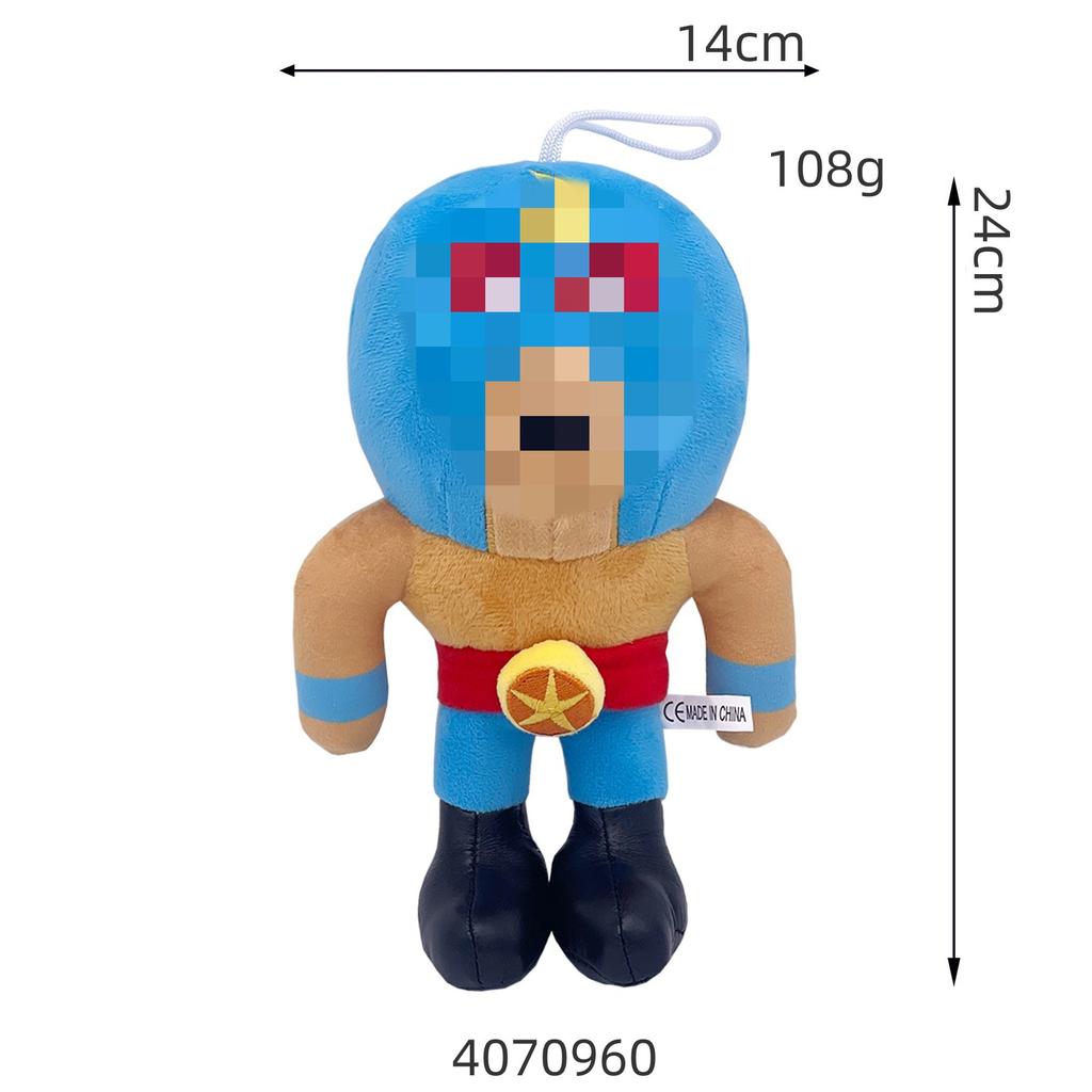 Nová plyšová hračka Brawl Stars Spike Roztomilá panenka do chytacího automatu Měkký krátký plyš Narozeninový dárek 18 cm