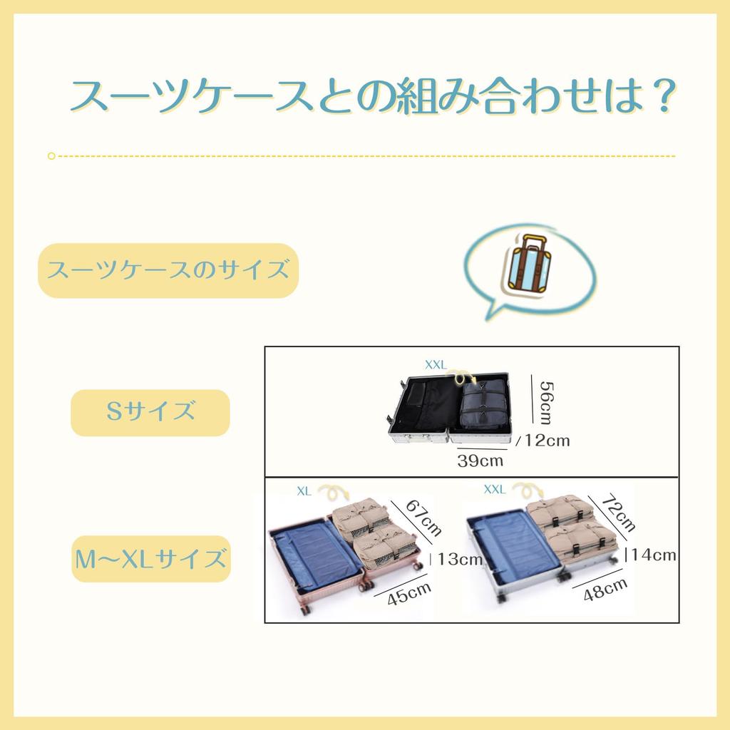 TABITORA Hanging Storage Travel Compression Hanging Travel Inner Organizer for and Portable Large 3 Perfect for Travel and Business Trips Bag, Pouch,