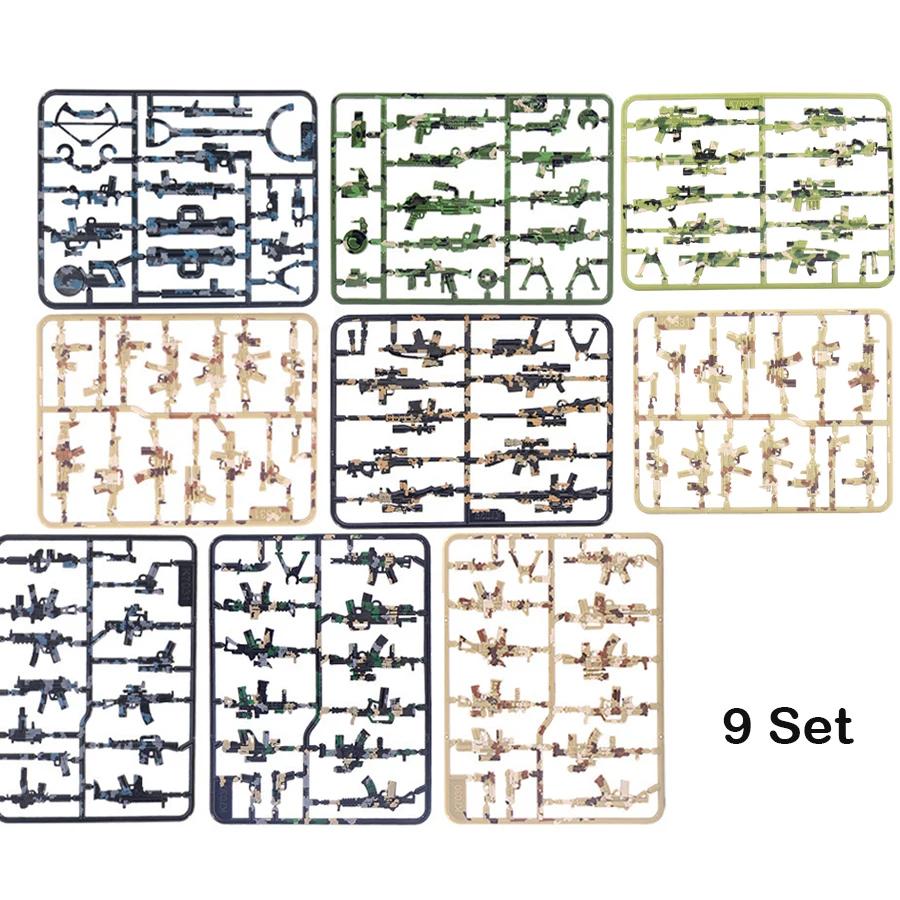 98K Military Weapon Accessories Guns Bricks Swat Sniper Rifle Pistol Soldier WW2 Army MOC Part Military Building Block Model