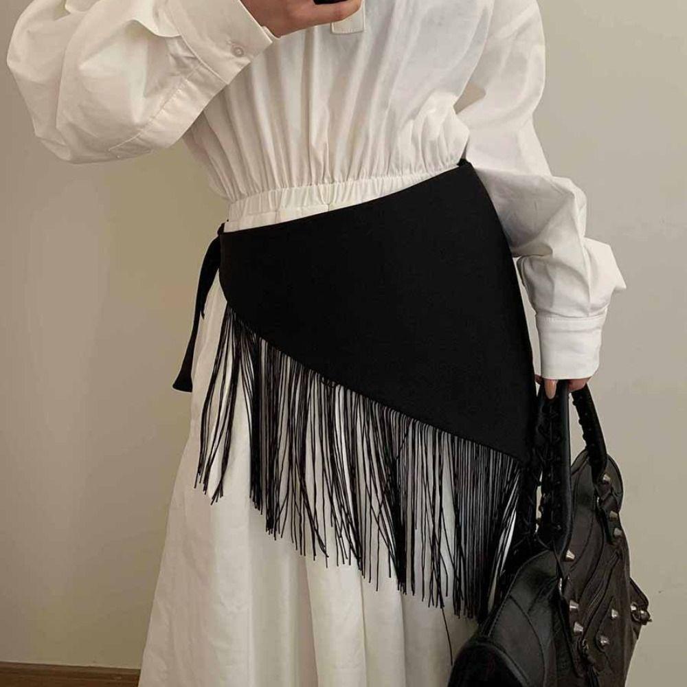 Tassel Triangular Waist Belt Chinese Style Trim Butt Curtain Clothing Accessories