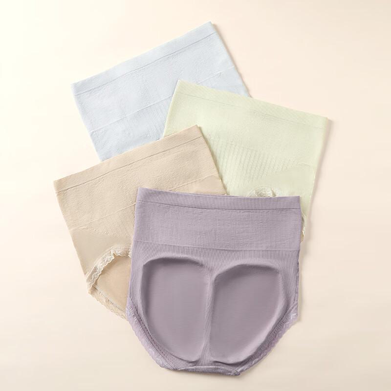 Fenteng Women's High-Waist Tummy Control Underwear (4-Pack)