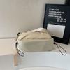 Crossbody Bag Women's Large Capacity Dumpling Bag Solid Color Shoulder Bag Student Class Bag