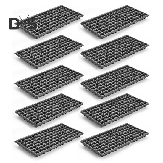 10 Stück Pflanzgefäße für Setzlinge, verdickte Samen, Starter, Keimung, Shuttle-Trageschale, runde Pflanzschale mit Drainagelöchern für