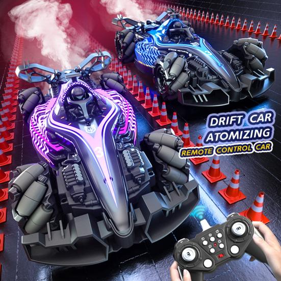 2.4GHz Remote Control Drift Car with Spray Music Light High Speed Four-Wheels