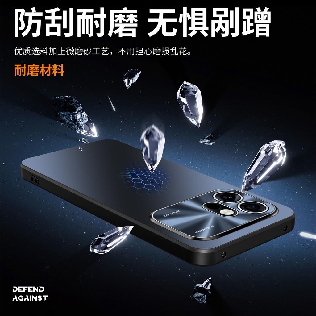 Applicable to Honor 600Pro foreign version mobile phone case Honor 600 protective case with its own lens film anti-drop mobile phone case
