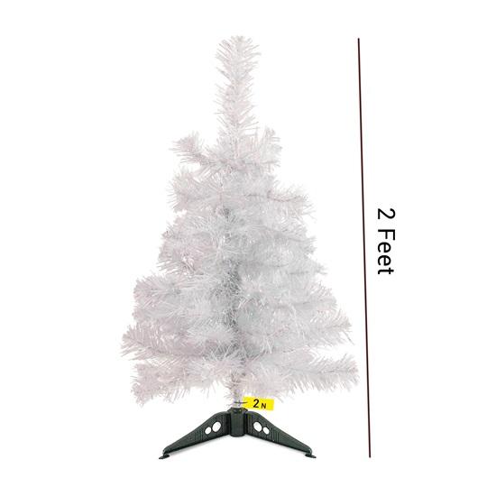 Vánoční strom 2 stopy s 54 dekoracemi Závěsné ozdoby Rekvizity Stolní miniaturní vánoční dekorace z umělé borovice pro domácnost