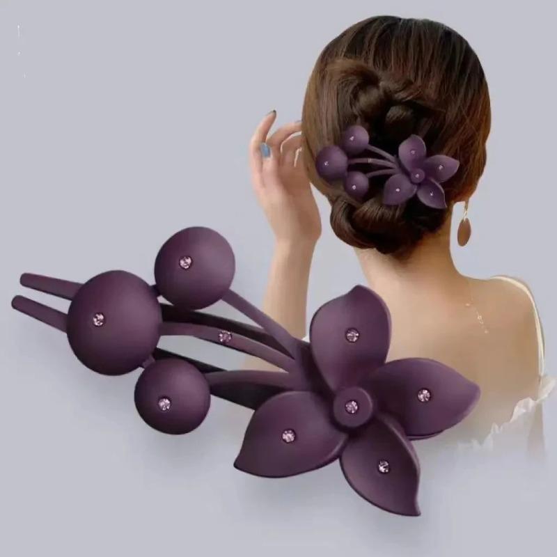 

Flower Hair Clips Female Back Head ClipsHair Clip AccessoriesLarge Duckbill ClipsHair Clips чорний
