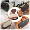 3PCS/SET Oval Round Bottom Leather Bag Base Solid Color DIY Crochet Bag Bottom  Home