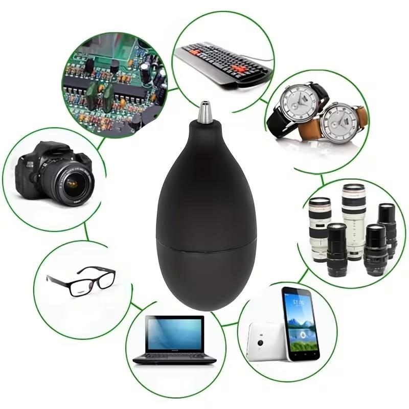 Portable Rubber Air Blower, Squeeze Nozzle, for Cameras, Phones, Keyboards, PC, Tablets, Powerful Dust Cleaner