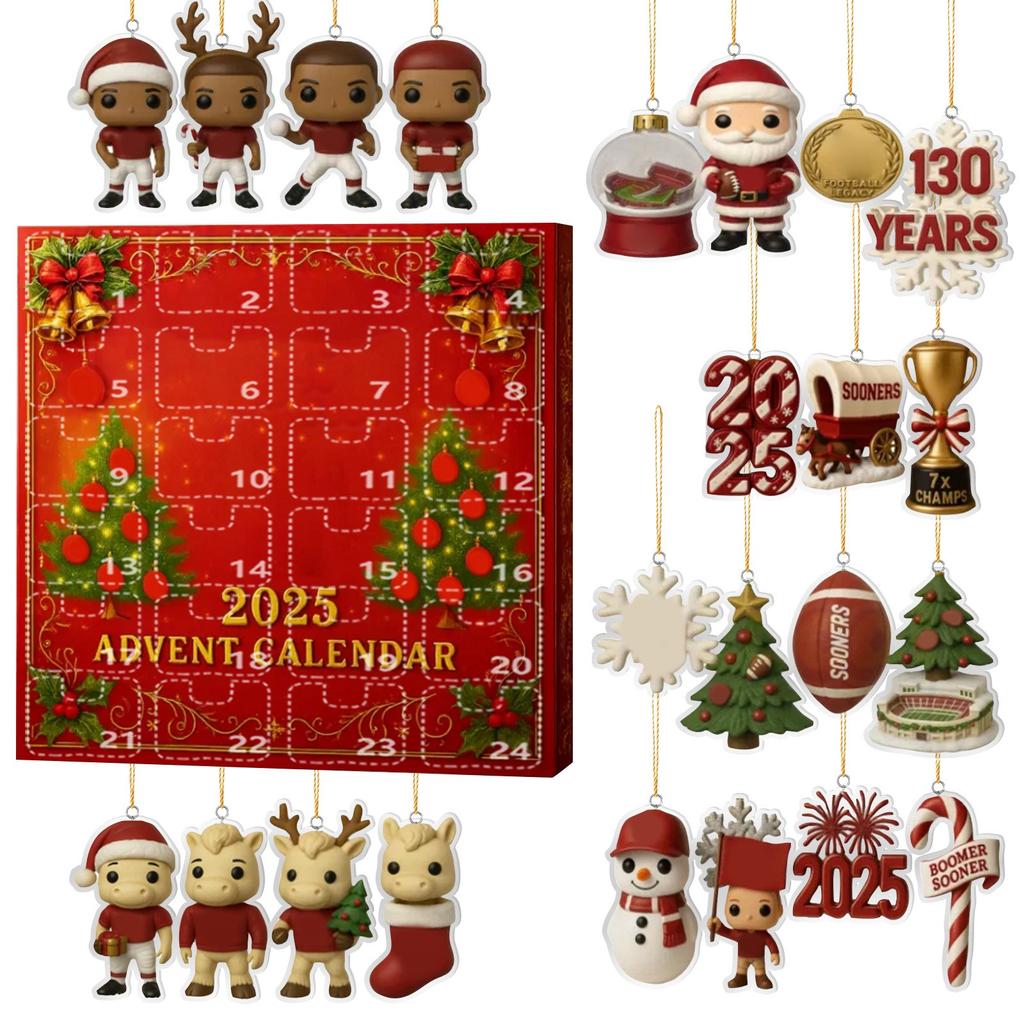 Christmas Advent Calendar, 24-day Advent Calendar Holiday Countdown Collection, Pendant Box Suitable For Christmas Surprise Gifts