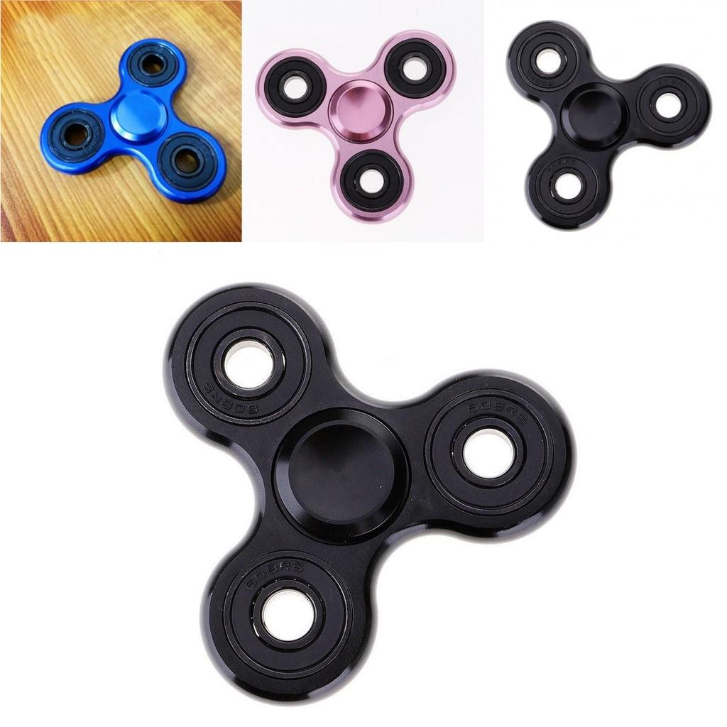 Premium Aluminum Alloy Tri-spinner Silent Bearing Metal Fidget Toy Stress Relief