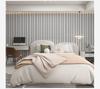 Wood Grain Self-Adhesive Grid Wall Sticker for Bedroom and Living Room Decoration