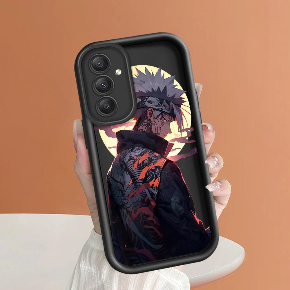 Weiches Silikon-Telefongehäuse mit quadratischem Leiterdruckmuster, vollständige Abdeckung, Kamera, stoßfestes Schutzgummigehäuse für Samsung