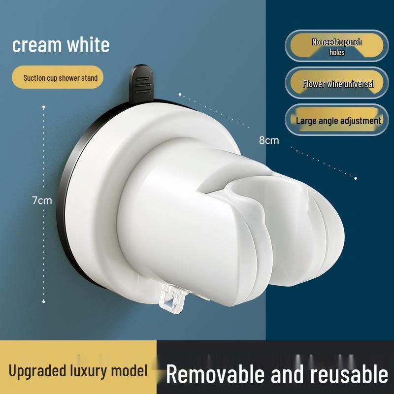 Adjustable No-Drill Suction Shower Head Holder