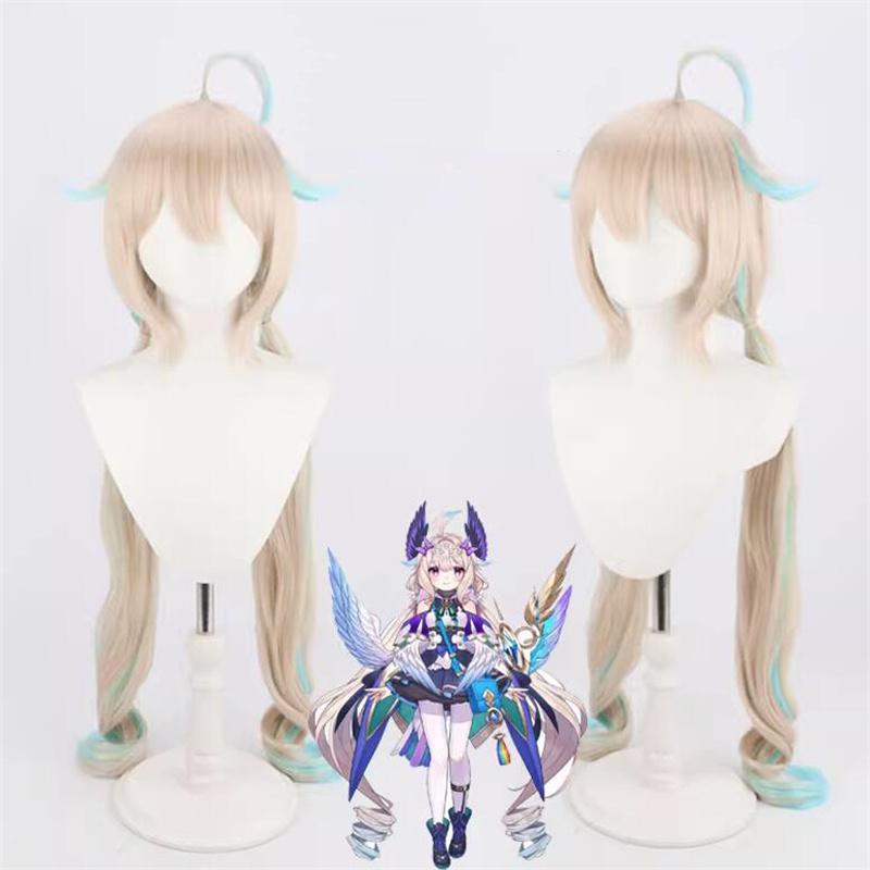 130 cm Enna Alouette Perucă Cosplay Vtuber NIJISANJI 40 cm Enna Alouette Peruci Păr rezistent la căldură Femei Halloween Anime Peruci
