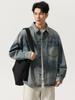 Feng She Men's Retro American Washed Denim Long Sleeve Shirt - Spring New Arrival