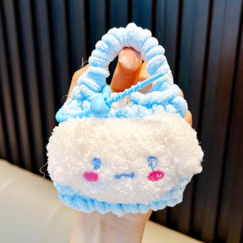 Hand-Woven Plush Persimmon Good Luck Keychain Pendant