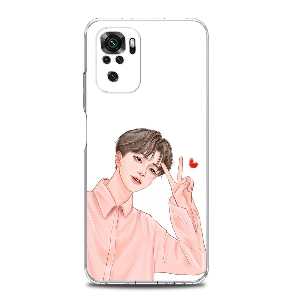 Phone Case For Xiaomi Redmi Note 15 14 13 12 4G 10 11 Pro Plus 5G 14C 13C 12C 10C Clear Soft TPU Cover Cute Boy Girl Couple