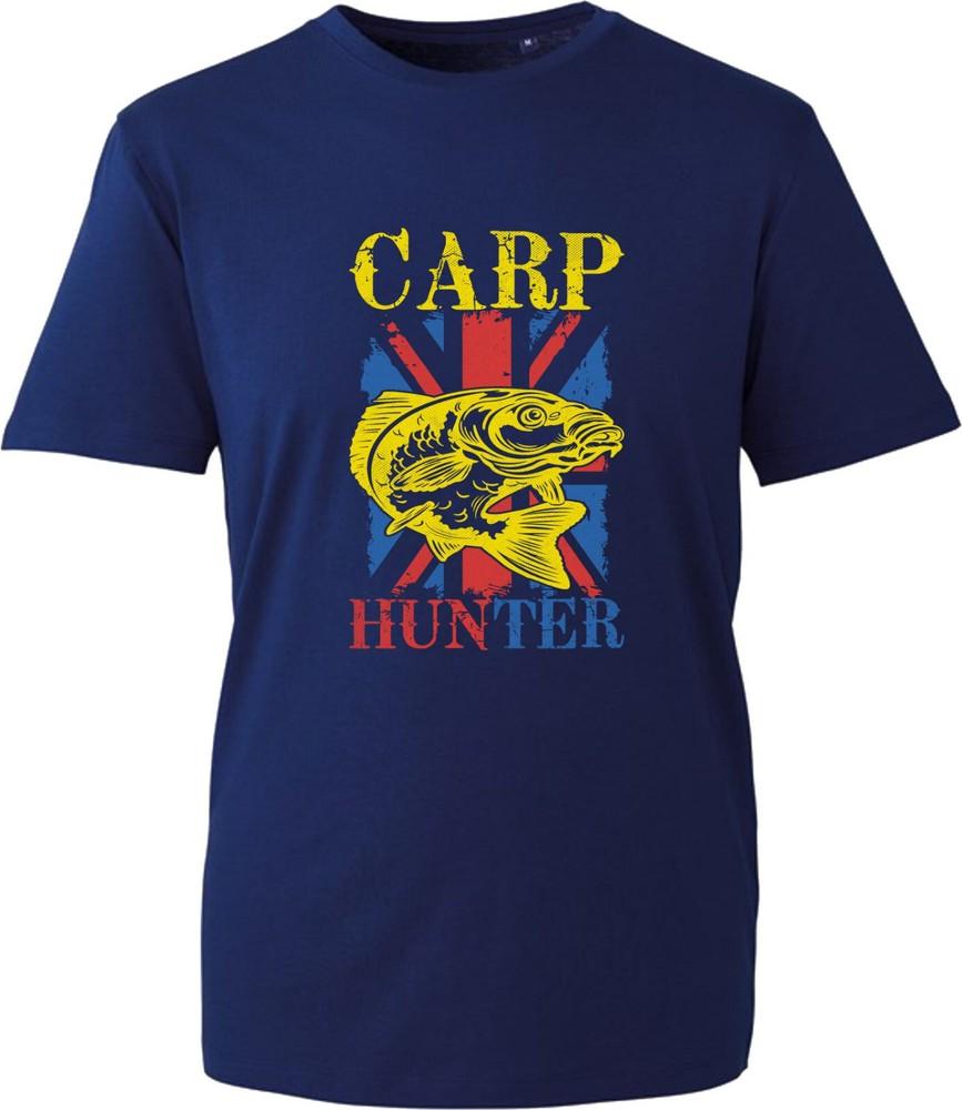 Carp Hunter TShirt Uk Flag Fishing Fisherunisex Funny Carp Fishing Unisex Tee Top S