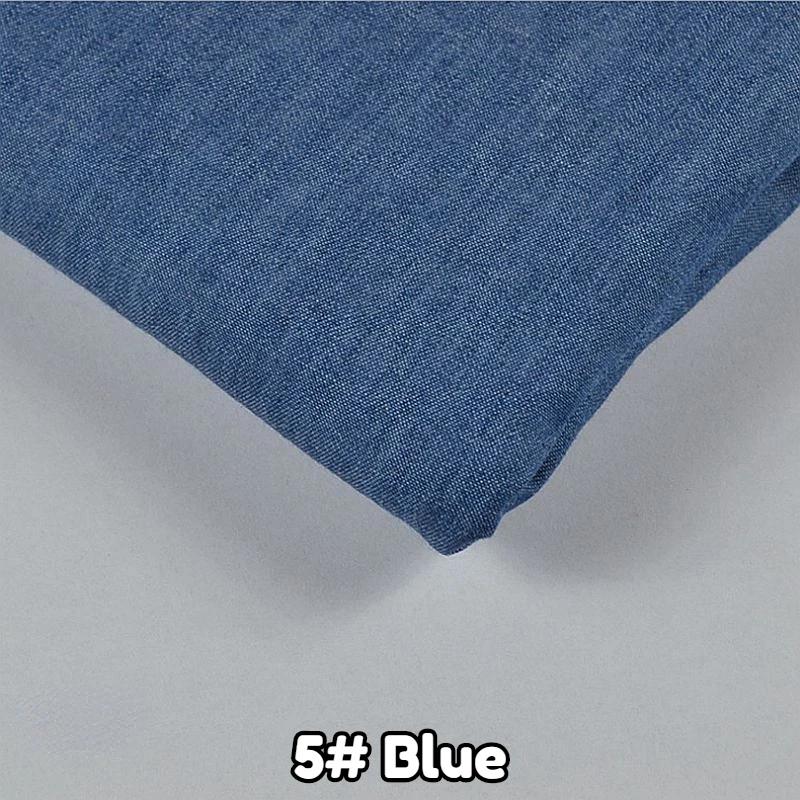 145x45/180cm Weicher Dünner Baumwoll-Denimstoff Für die Herstellung von Kleidern, Jacken, Hosen, Handgefertigte DIY-Nähstoffe TJ4512