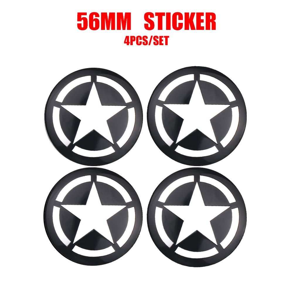 

For Jeep 4pcs 56/60mm Car Wheel Center Cover Sticker Hub Cap Badge For Jeep Renegade Grand Cherokee Gladiator Patriot Liberty