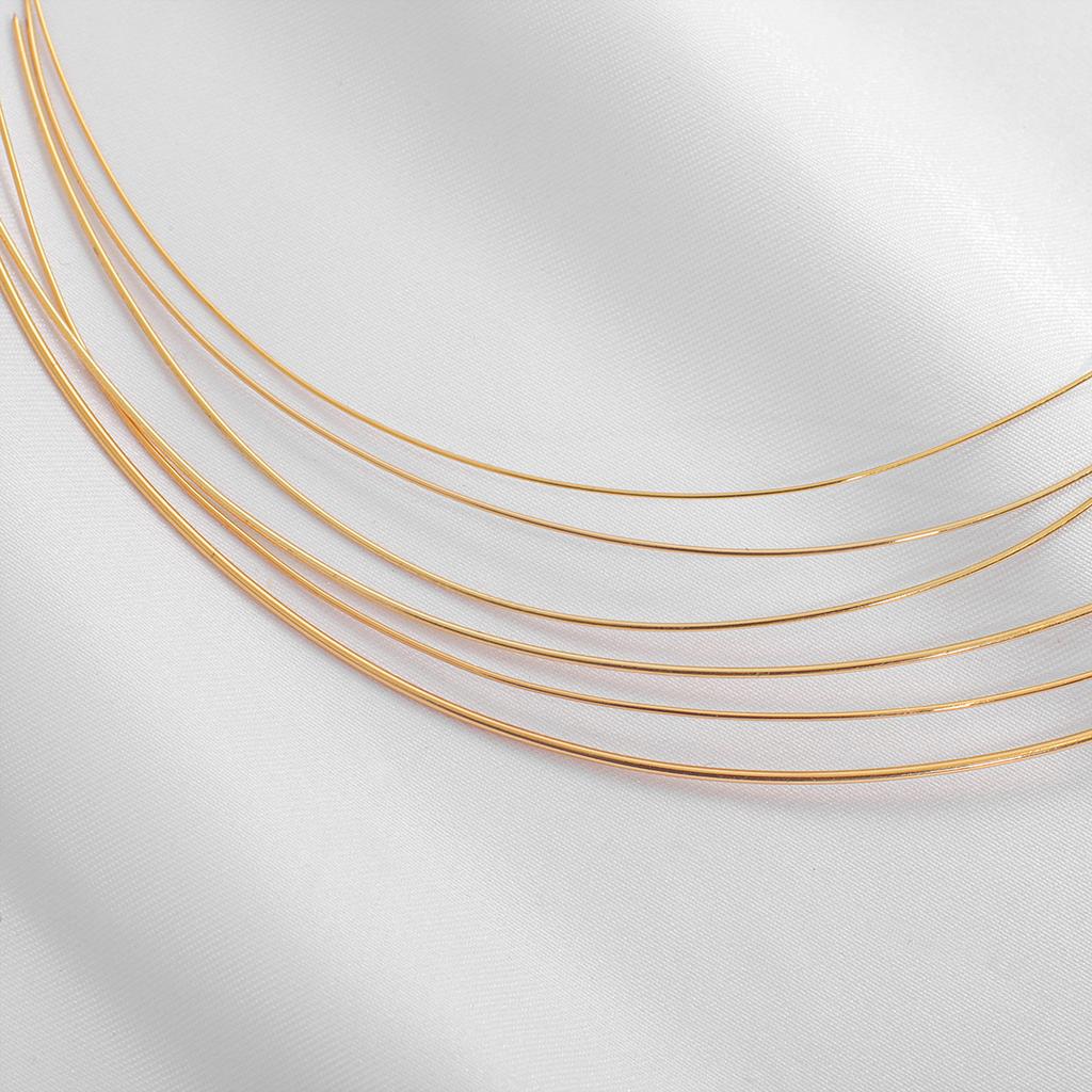 Copper Gold Plated Bare Wire For DIY Jewelry Findings Multi-layer Bangle Bracelet Making