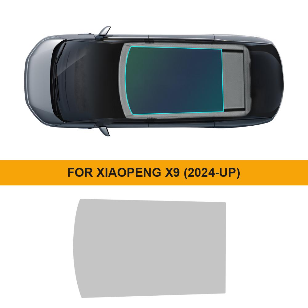 Для XiaoPeng X9 2024 2025 TPU Ice Armor Предварительно вырезанная защитная пленка для люка Теплоизоляция Тент Принадлежности для автомобиля PPF Аксессуары for X9 2024-2025