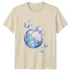 Bubbles Art TShirt Underwater Nature Marine Gift For Him And Her
