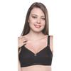 Trylo Women' Cotton TShirt Bra Women' NonWired Bra (Sarita Black 8C)