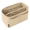 Cosmetic Organizer Storage Pouch Felt Toiletry Container Divider Insert Handbag Insert  Outdoor