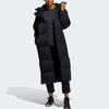 Adidas Womens Puffer Down Coat With Hood Women Outerwear Black FT2541