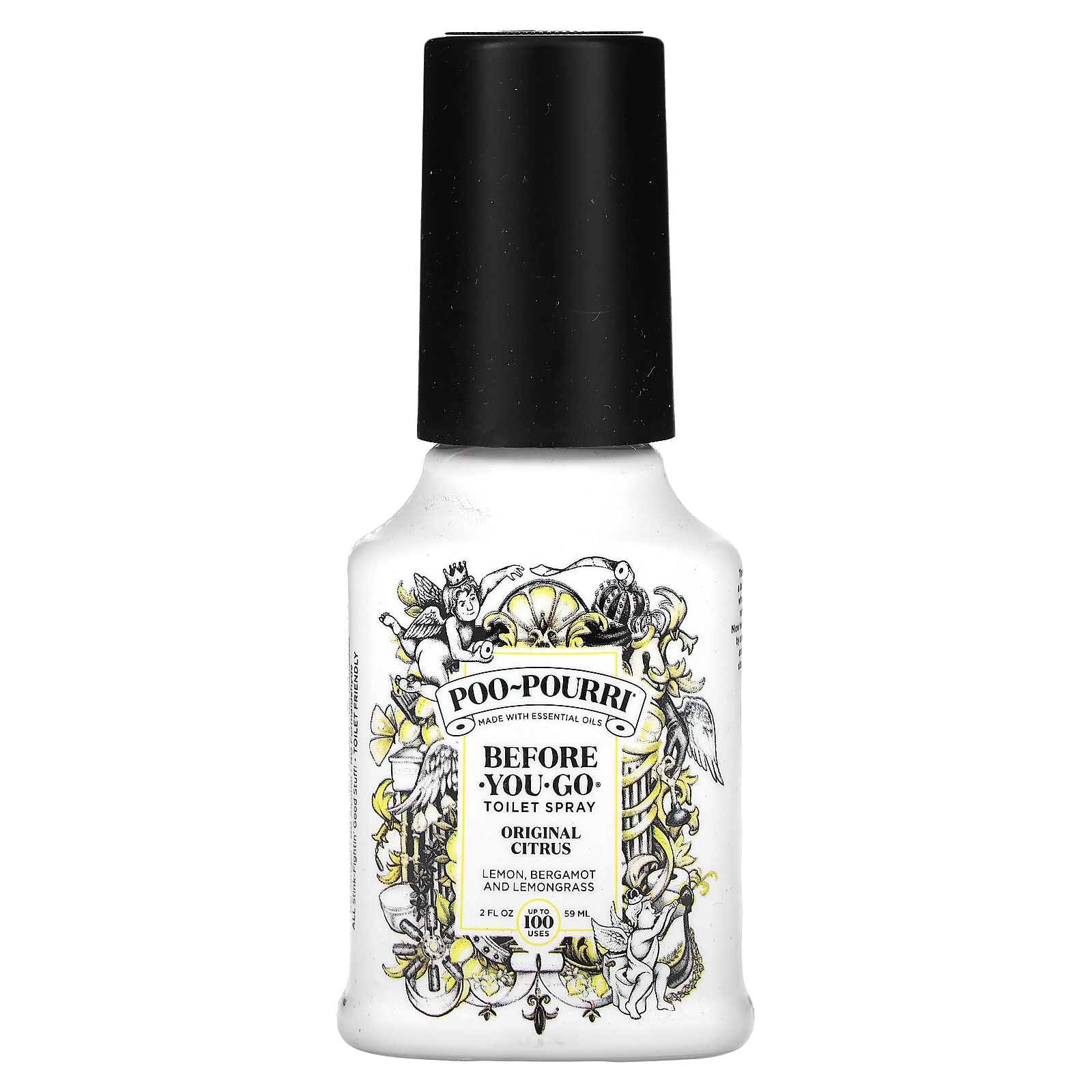 

POO-POURRI Перед-Использованием® Туалетный Спрей, Оригинальный Цитрусовый Аромат, 59 мл (2 жидких унции)